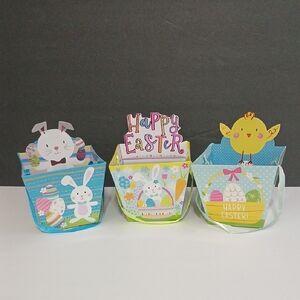 Easter Celebration Decorative DIY Favor Mini Boxes - Set of 3 NEW